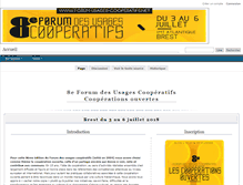 Tablet Screenshot of forum-usages-cooperatifs.net